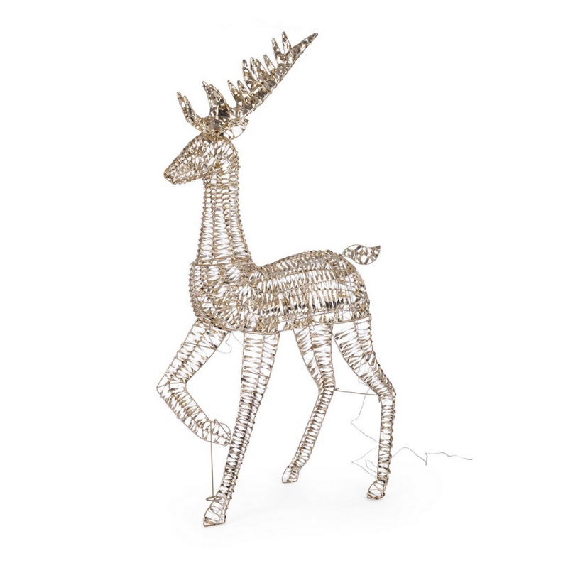 Renna luminosa di Natale con 1800 led e alta 180 cm, perfetta come decorazione di Natale
